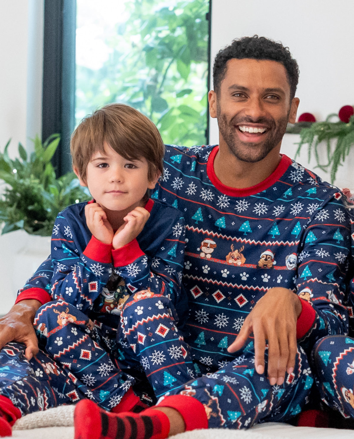 PatPat PAW Patrol Matching Family Christmas Pajamas Fair Isle Navy