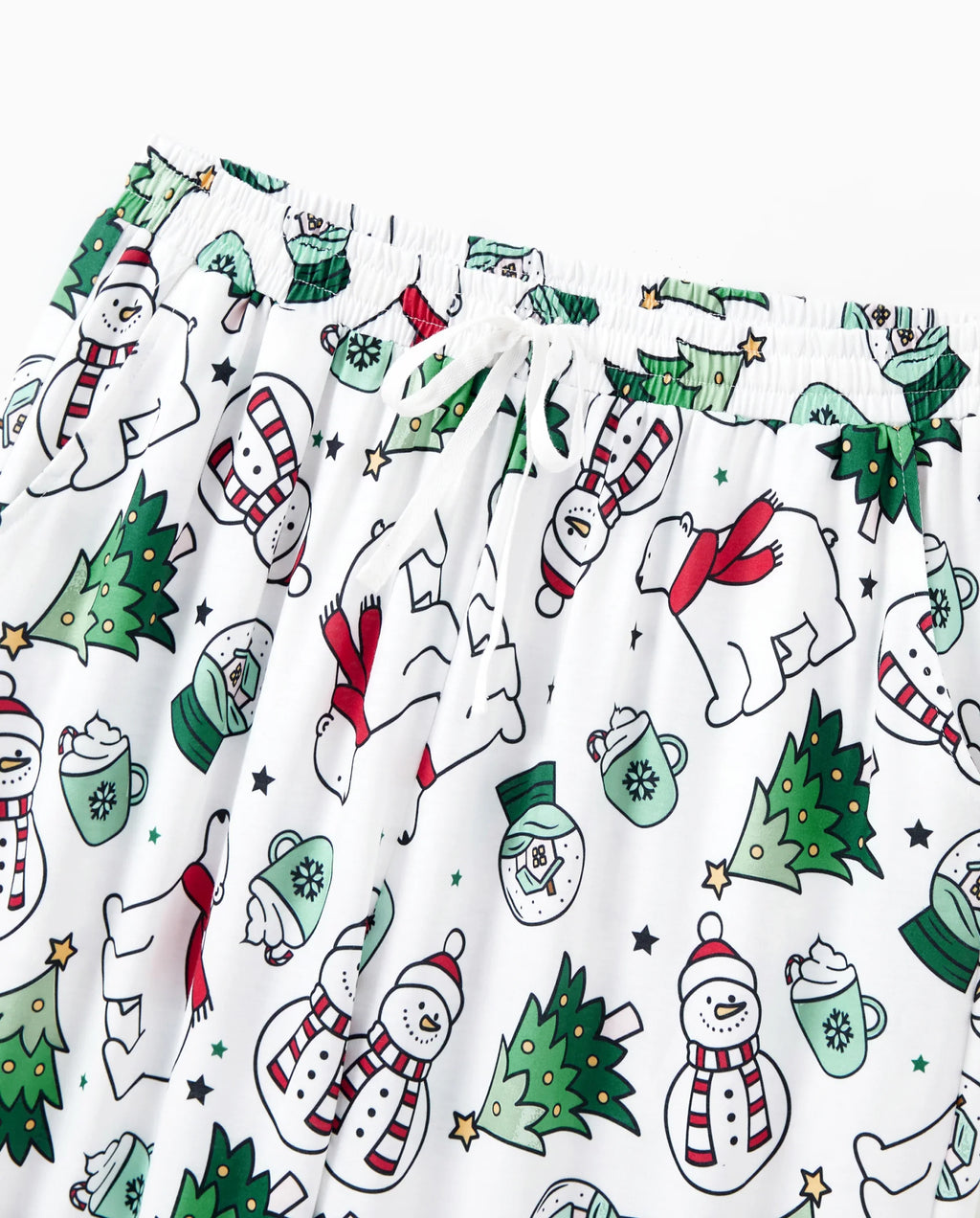 PatPat Family Matching Christmas Pajamas Christmas Tree Print Green