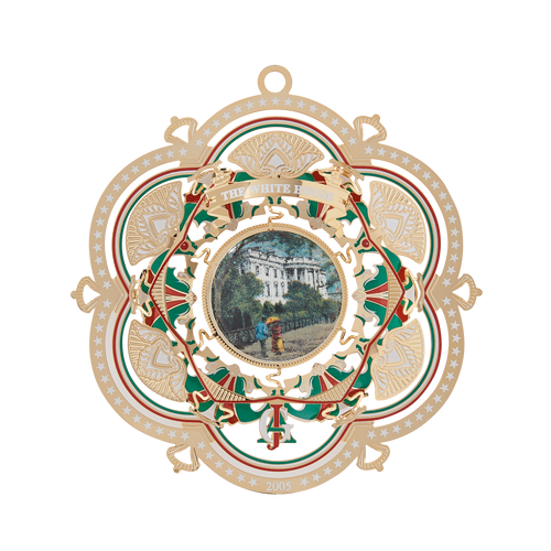 2005 White House Christmas Ornament, The South Facade