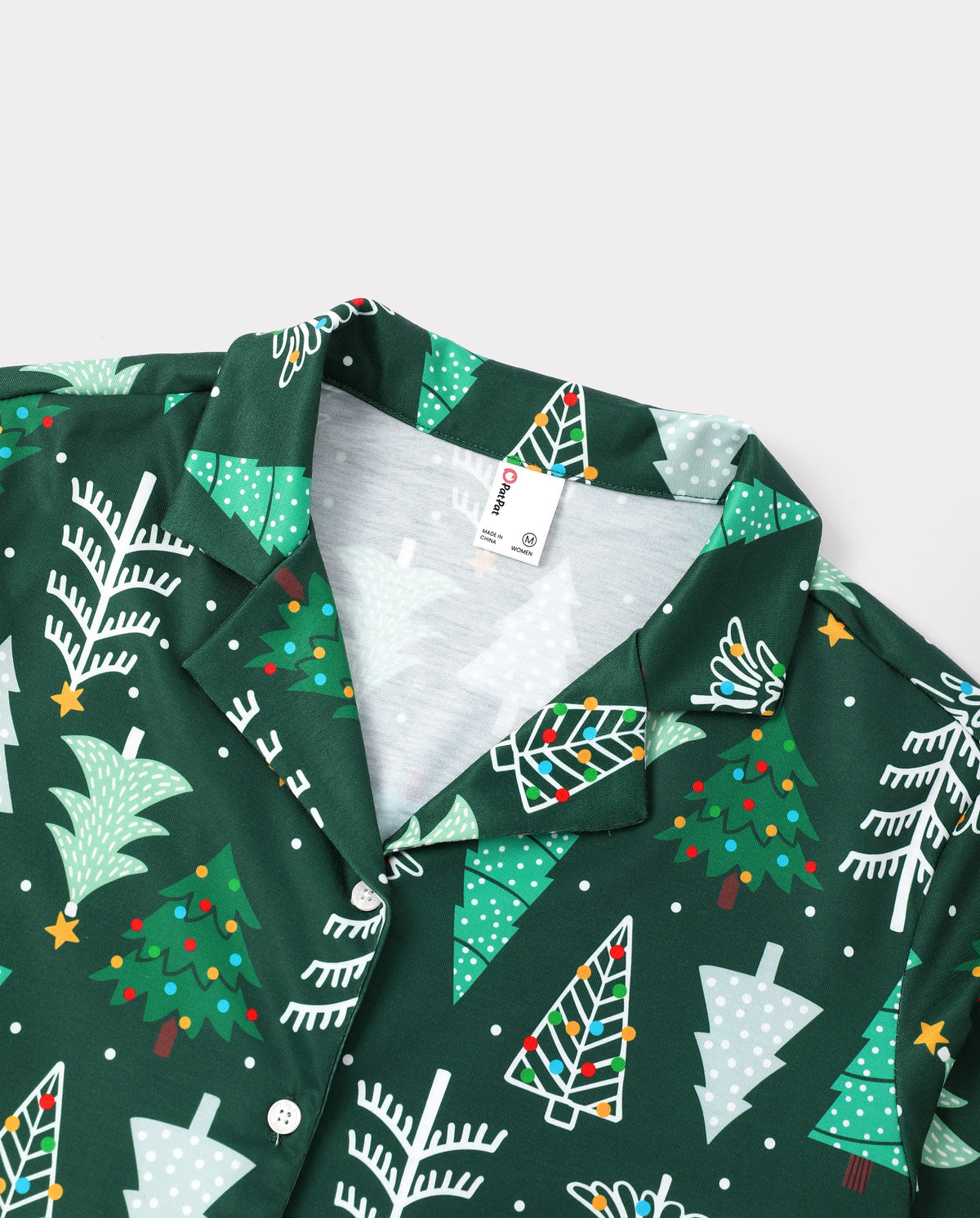 PatPat Family Matching Christmas Pajamas Christmas Tree Print Dark Green