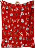 COMFAR Cute Christmas Blankets and Throws for Adults/Women/Boys/Kids, Holiday Fleece Throw Blanket for Couch/Sofa, Holiday Decor, Christmas Decorations/Gifts 40"x 60"