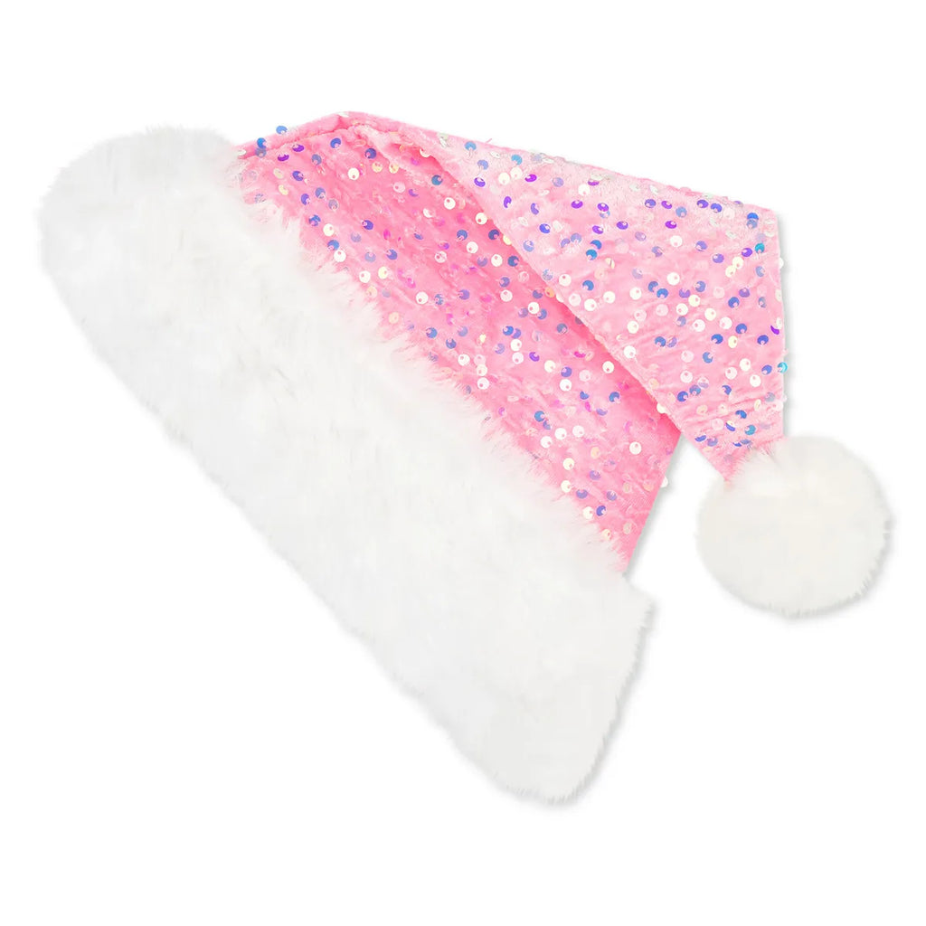 Iscream Sequin Santa Hat - Pink