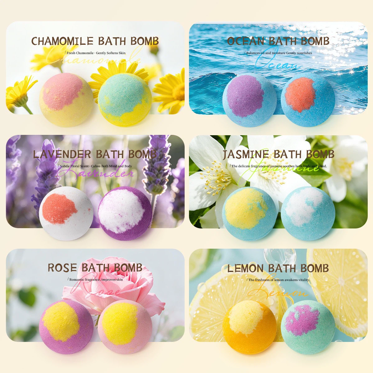 12pcs Bath Bombs Gift Set, Spa Fizzy Bath Balls for Women