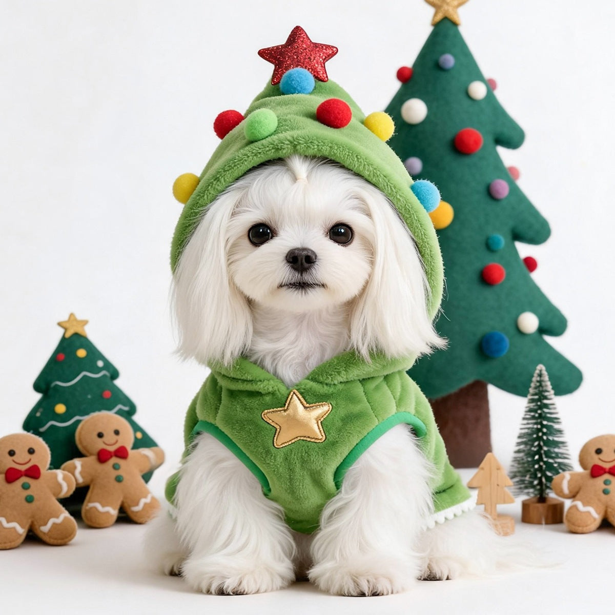 Christmas Santa Tree Elk Dog Cat Cape Coat