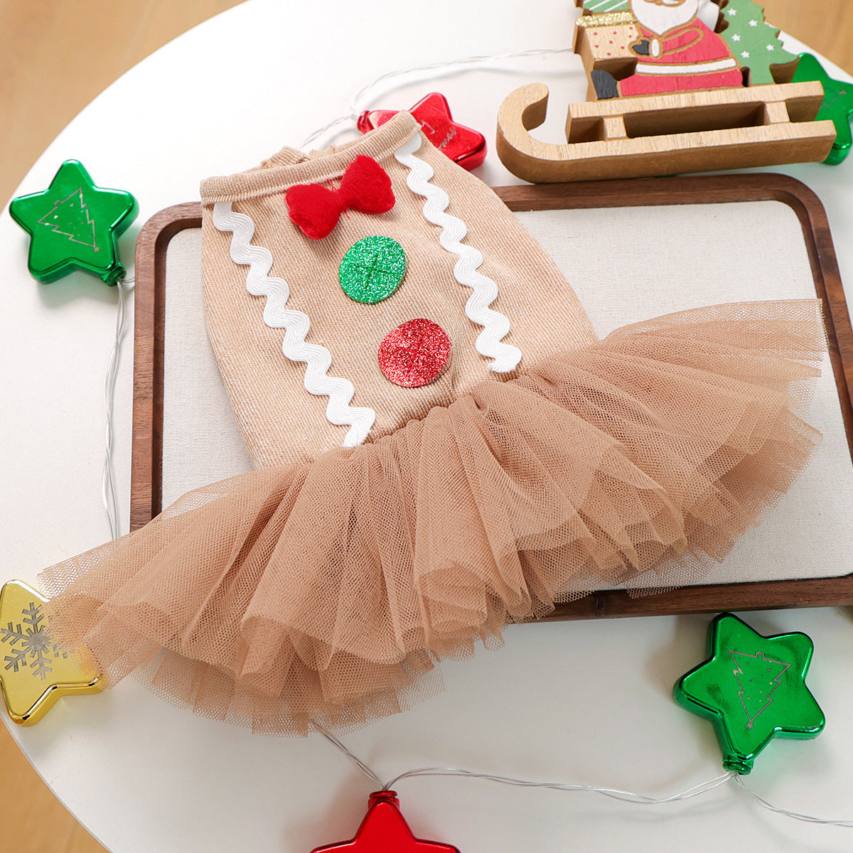 Christmas Gingerbread Man Dog Cat Dress