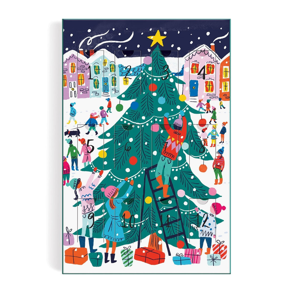 Louise Cunningham Merry and Bright 12 Days of Christmas Advent Puzzle Calendar