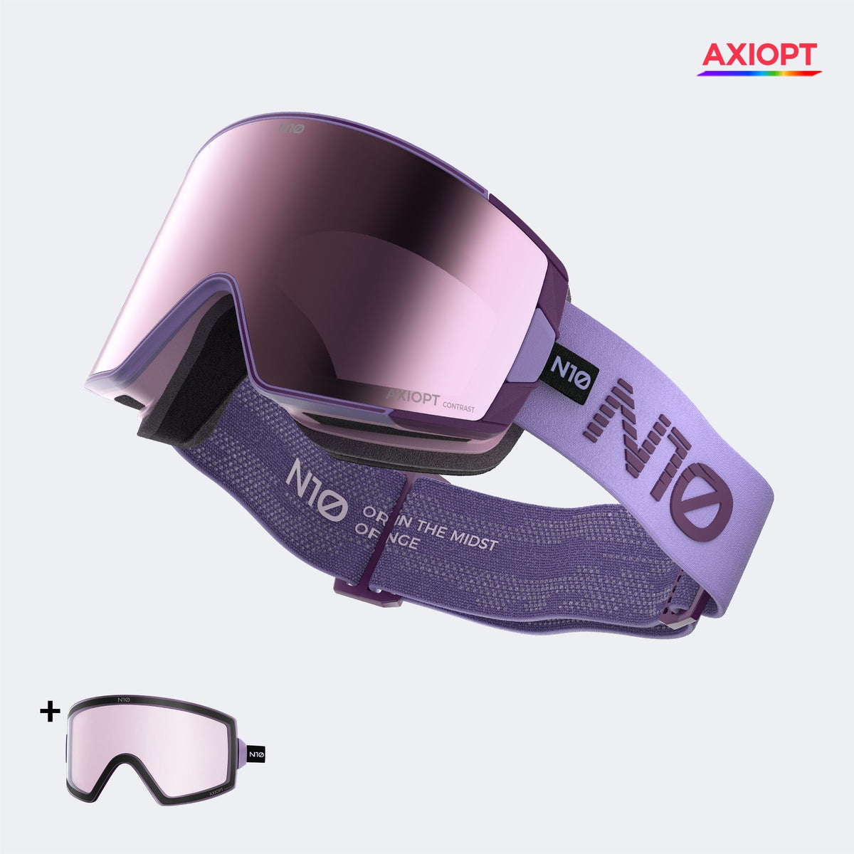 SNAP Master – AXIOPT High-Contrast Anti-Fog Magnetic Side Opening Ski Goggles N10